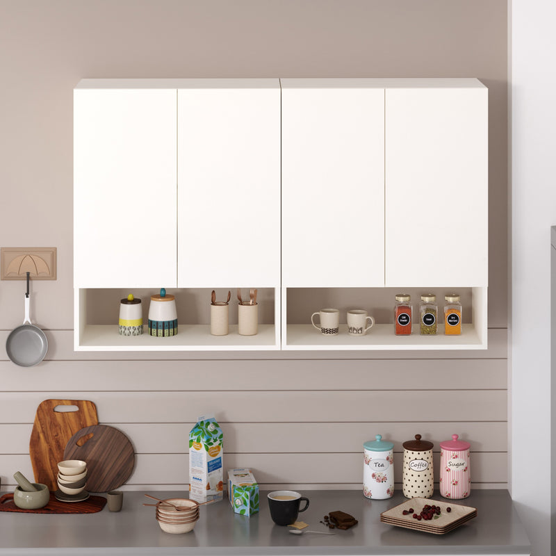 Opryt Wall Mounted Kitchen & Crockery Cabinet