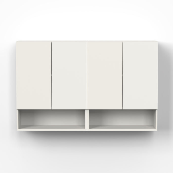 Opryt with Shelf Two Kitchen Cabinet Rack, Wall Mounted Storage Crockery Cabinet