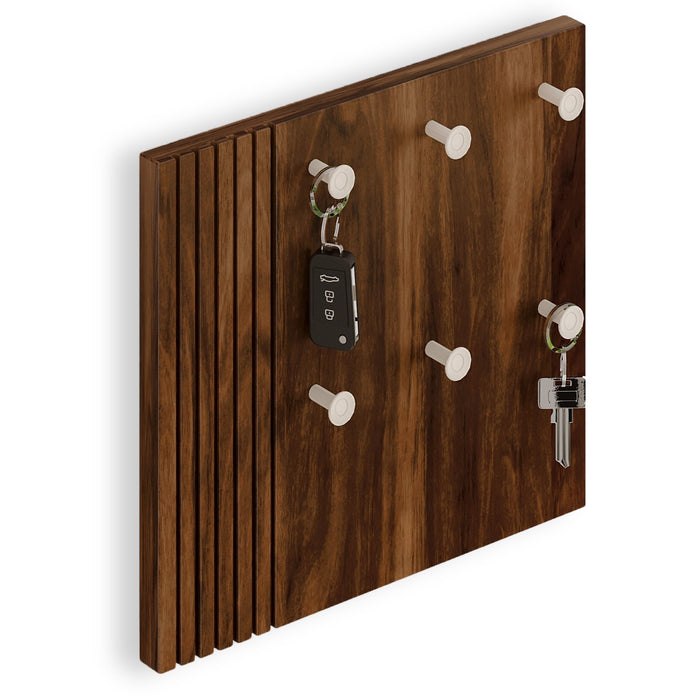 Larkyn Engineered Wood Wall Mount Key Holder with 6 Knob