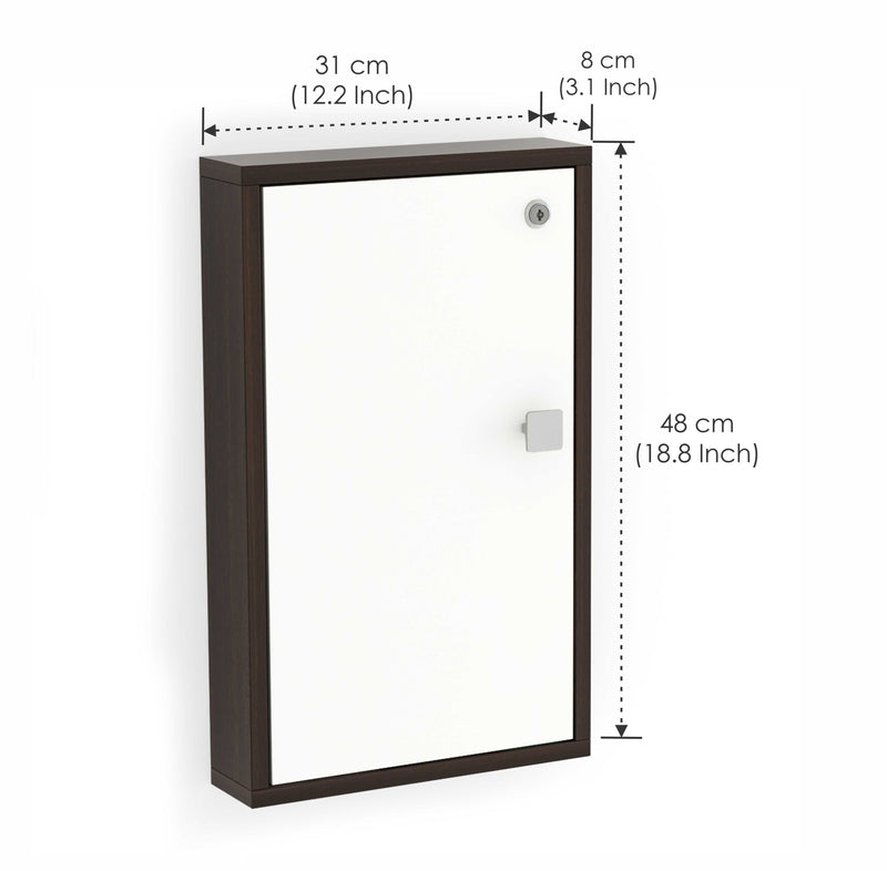 Torene Key Cabinet |Wenge & White