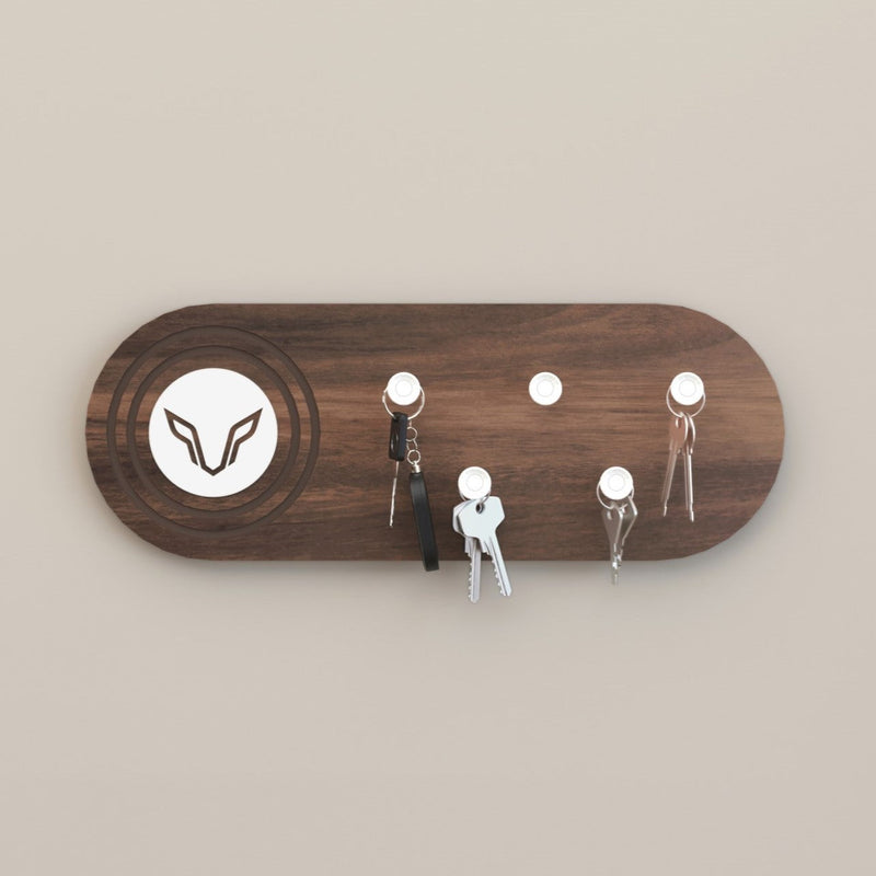 Walrore Wall Mounted Key Holder Hanger with 5 Knobs