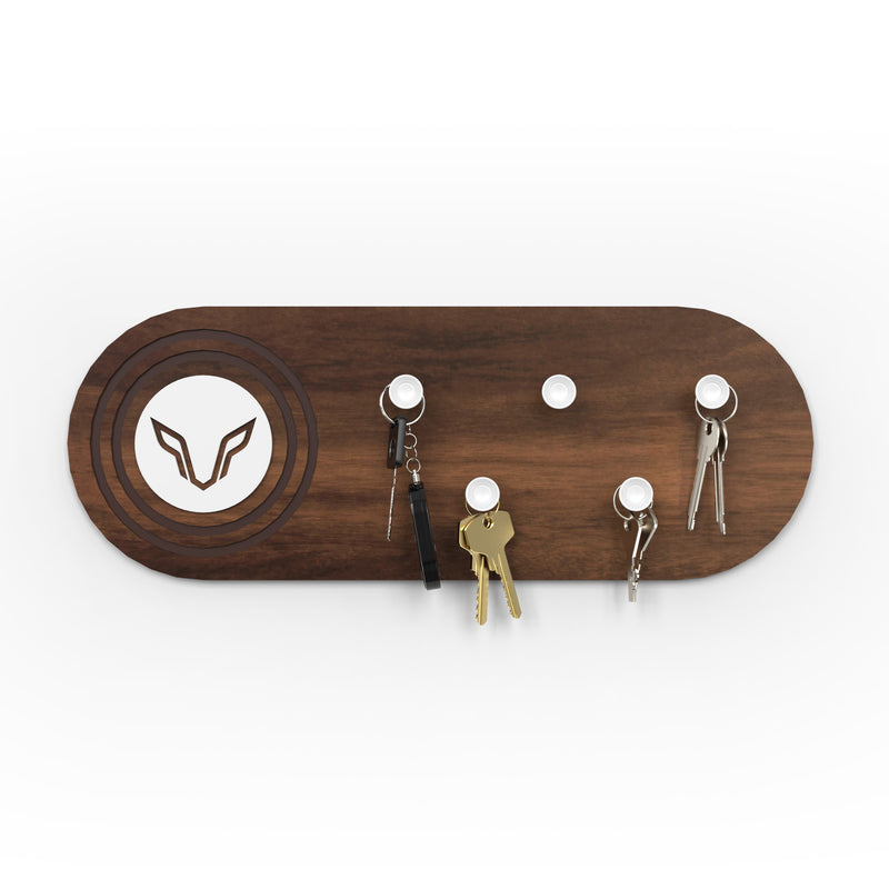 Walrore Wall Mounted Key Holder Hanger with 5 Knobs