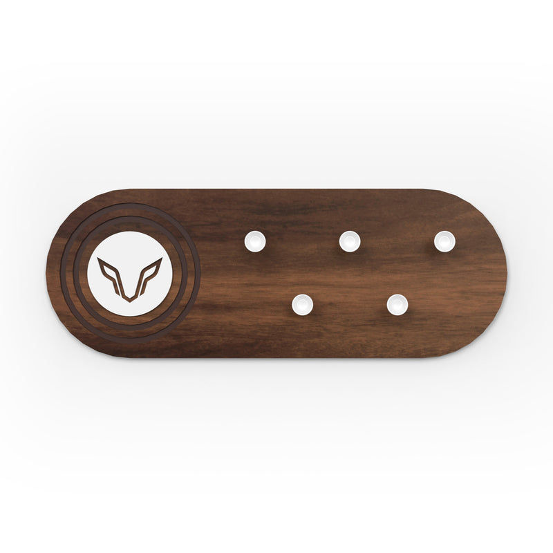 Walrore Wall Mounted Key Holder Hanger with 5 Knobs