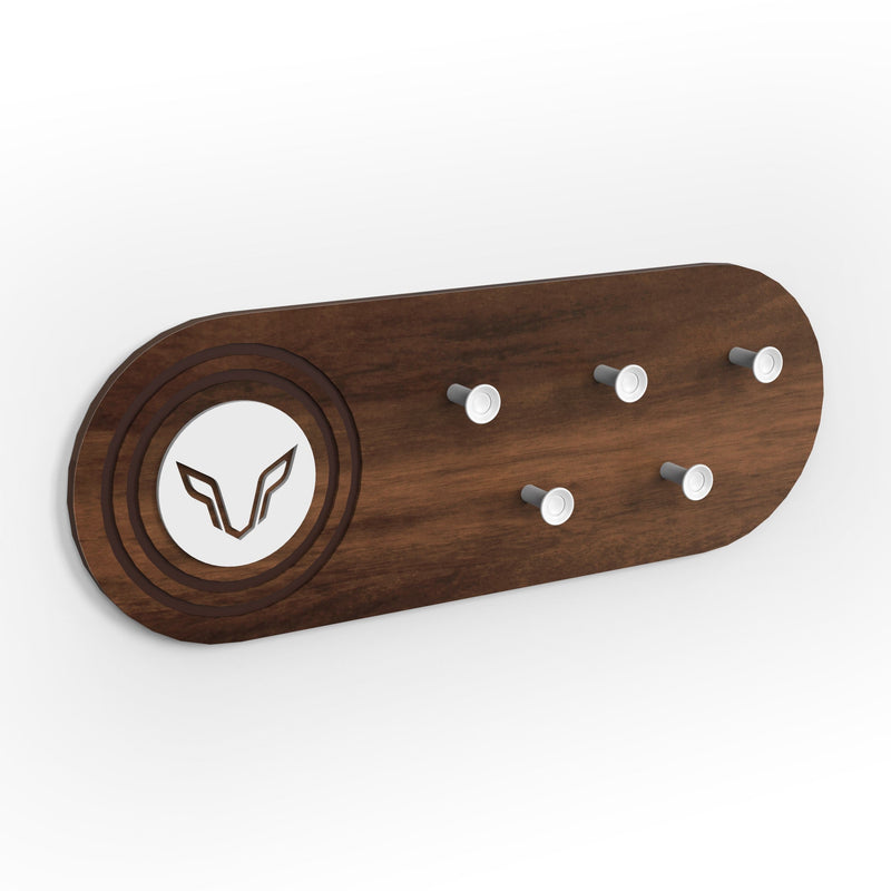 Walrore Wall Mounted Key Holder Hanger with 5 Knobs