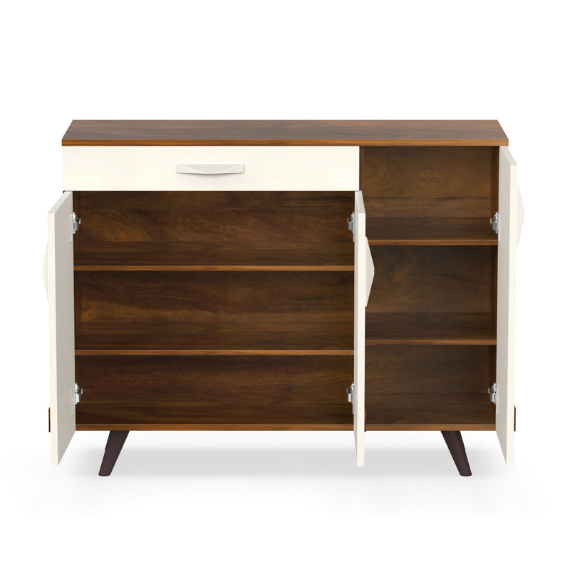 Kaspen Shoe Rack |Maple & White