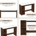 Mallium Study Table |Maple & White