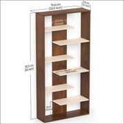 Maxelle Bookshelf (Large) |Maple & Ivory