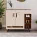 Oleye 2 Doors Shoe Rack Cabinet with Drawer |Maple