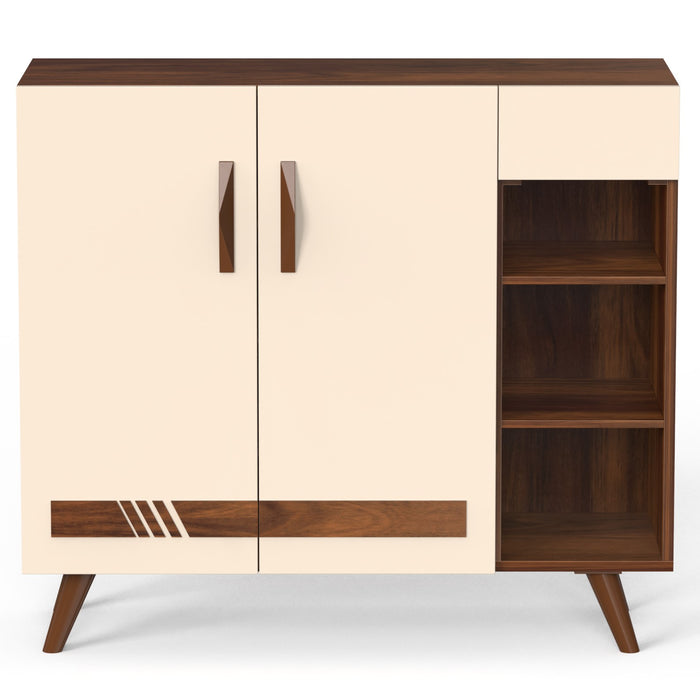Oleye 2 Doors Shoe Rack Cabinet with Drawer |Maple