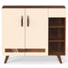Oleye 2 Doors Shoe Rack Cabinet with Drawer |Maple