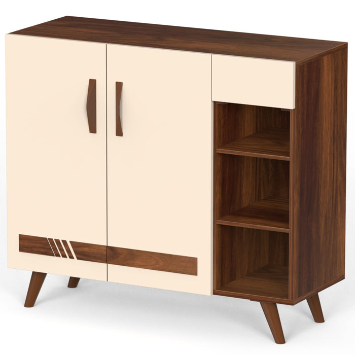 Oleye 2 Doors Shoe Rack Cabinet with Drawer |Maple