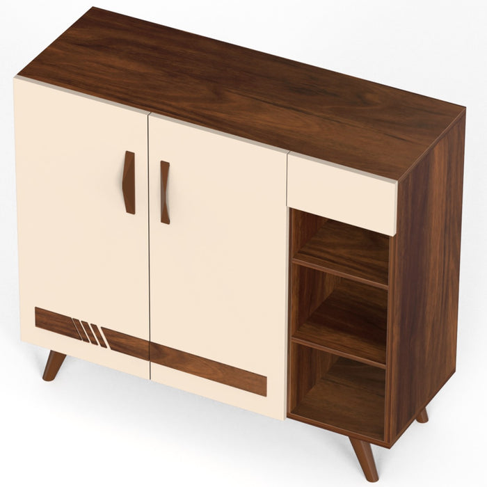 Oleye 2 Doors Shoe Rack Cabinet with Drawer |Maple