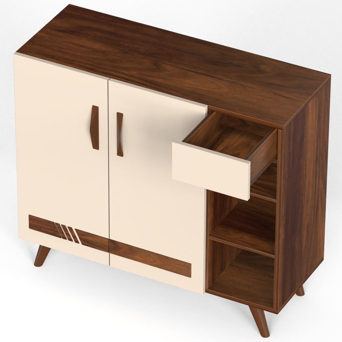 Oleye 2 Doors Shoe Rack Cabinet with Drawer |Maple