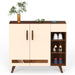 Oleye 2 Doors Shoe Rack Cabinet with Drawer |Maple