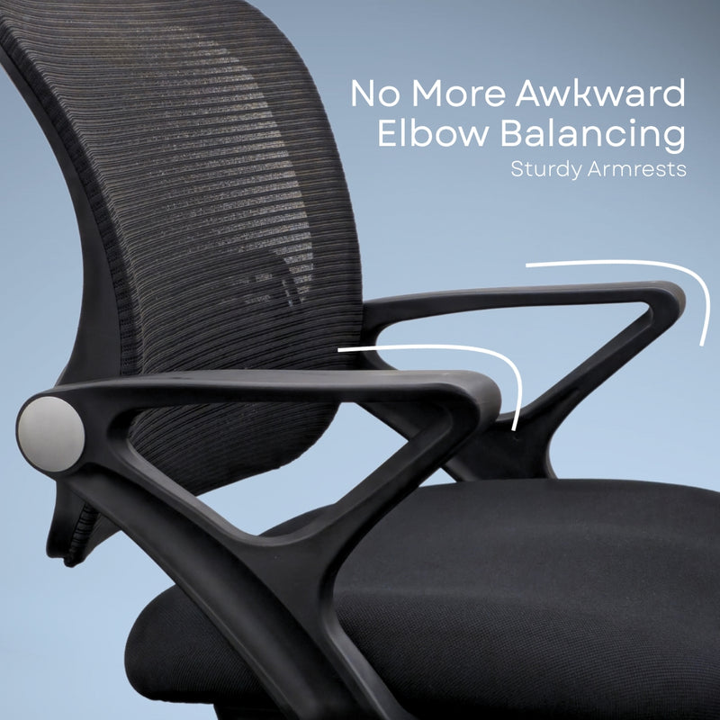 Polli Office Study Chair (Black)