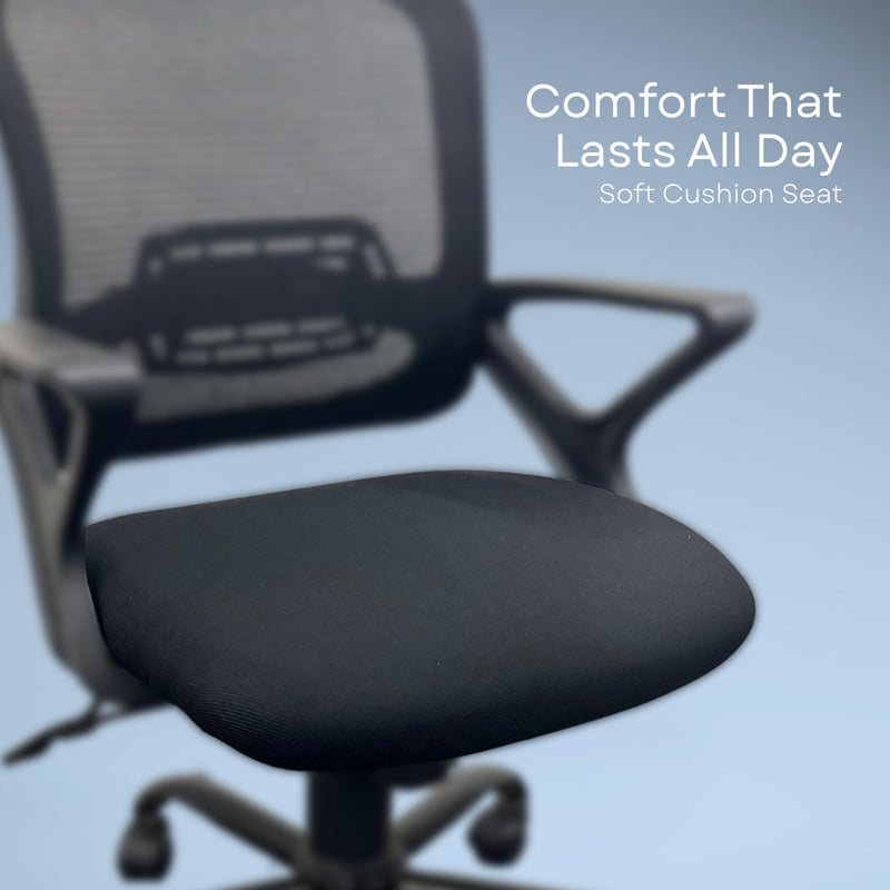 Polli Office Study Chair (Black)