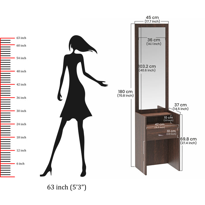 Adaly Dressing Table |Wenge