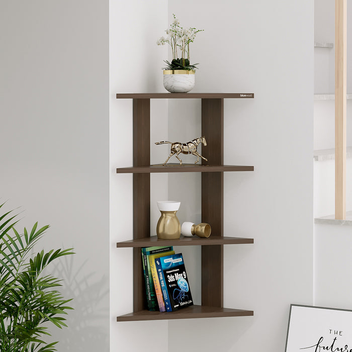 Braine Corner Shelf (4 Shelf) |Wenge