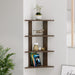 Braine Corner Shelf (4 Shelf) |Wenge