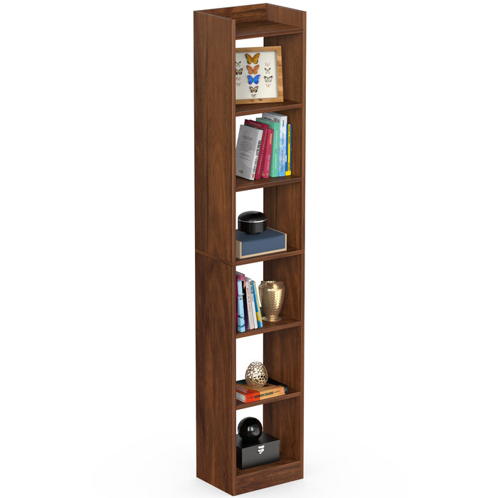 Asburg 6 Layer Engineered Wood Bookshelf Multipurpose Decor Storage Rack