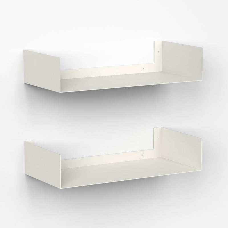 Alivo Wall Mount Bookshelf, Open Decor Wall Display Floating Shelves (White)