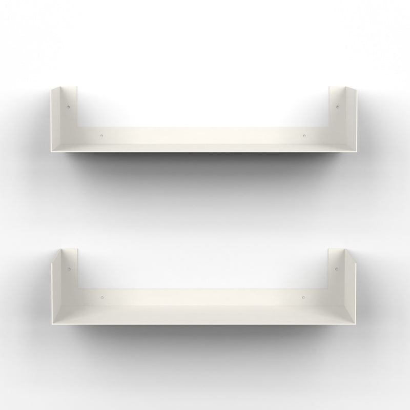 Alivo Wall Mount Bookshelf, Open Decor Wall Display Floating Shelves (White)