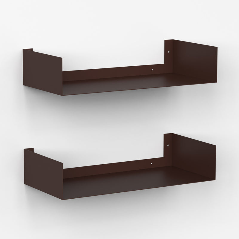 Alivo Wall Mount Bookshelf, Open Decor Wall Display Floating Shelves (Brown Maple)