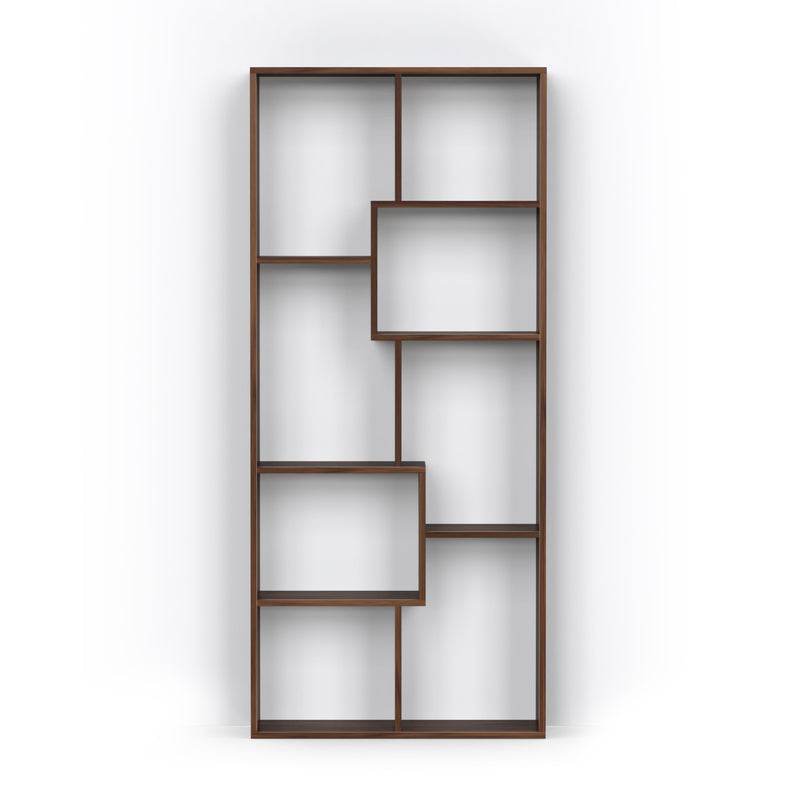 Jameye Bookshelf with Shelves for Décor Display (Brown Maple)
