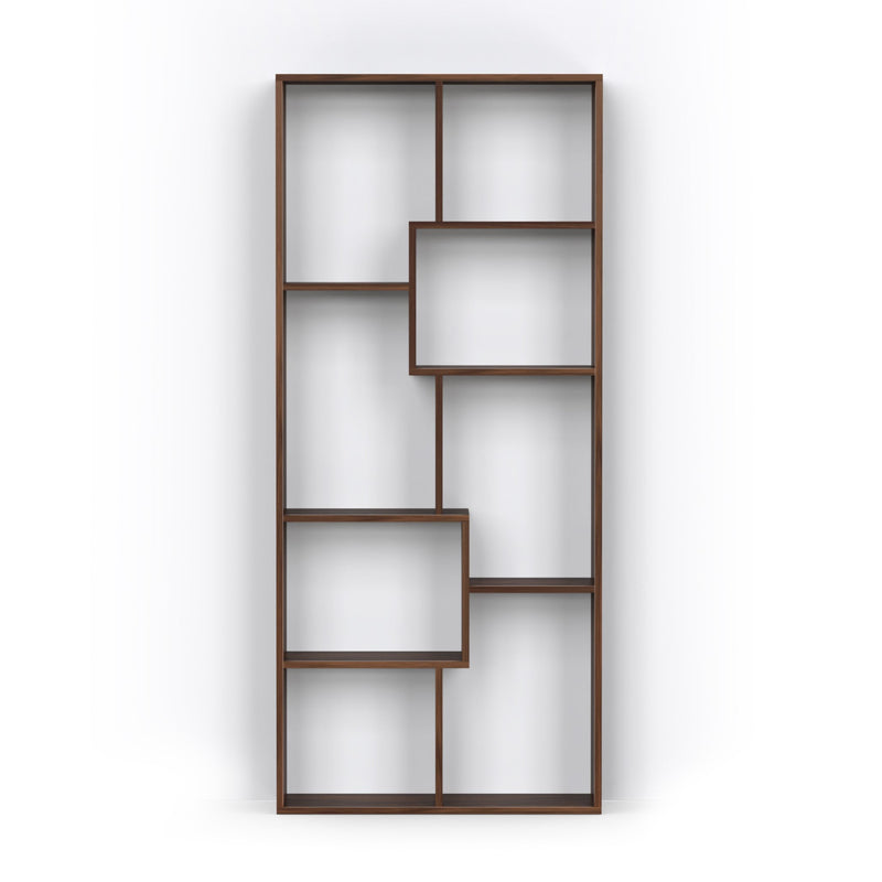 Jameye Bookshelf with Shelves for Décor Display (Brown Maple)