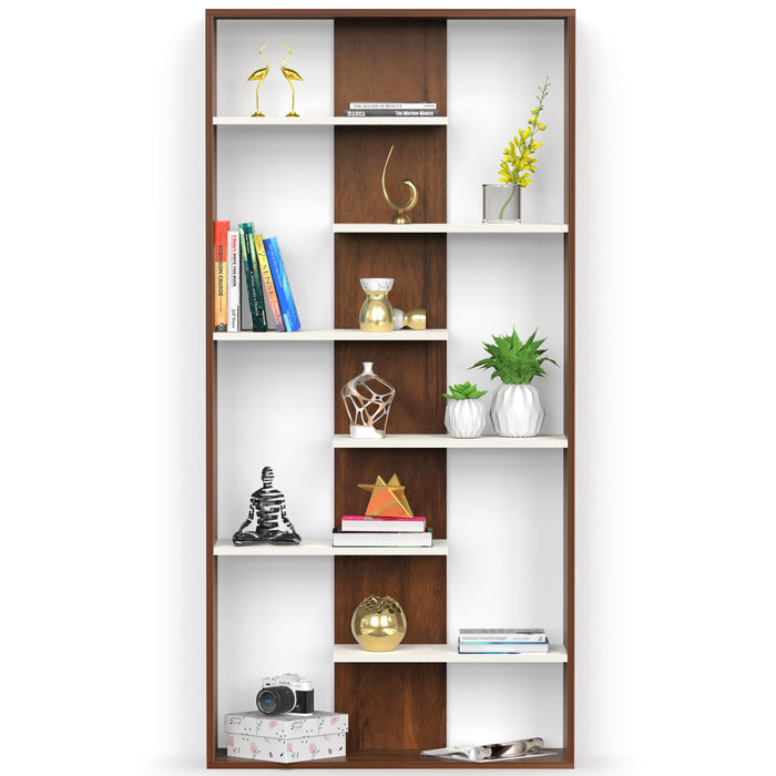 Maxelle Bookshelf (Large) |Maple & White