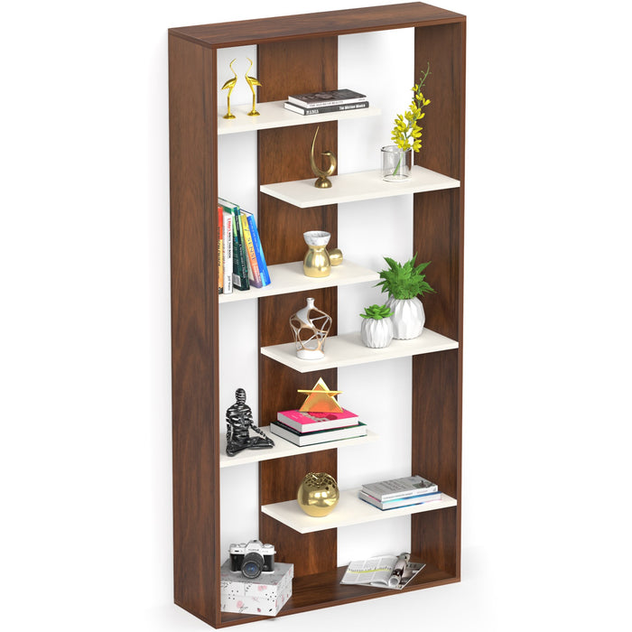 Maxelle Bookshelf (Large) |Maple & White