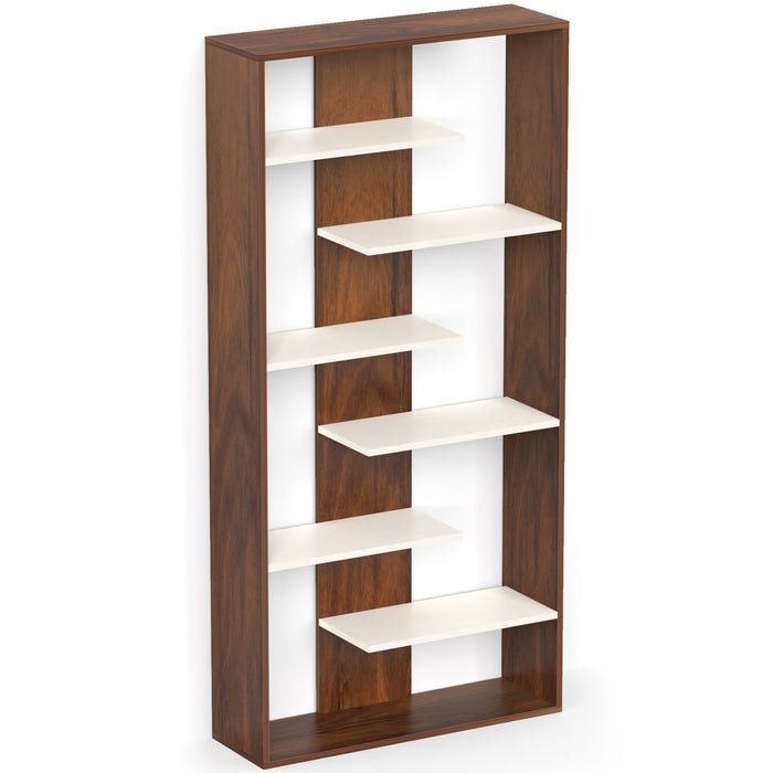 Maxelle Bookshelf (Large) |Maple & White