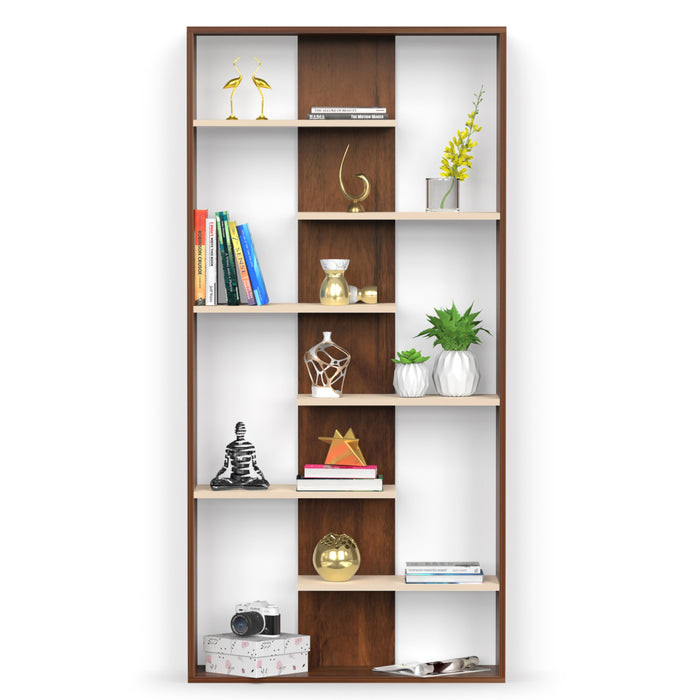 Maxelle Bookshelf (Large) |Maple & Ivory