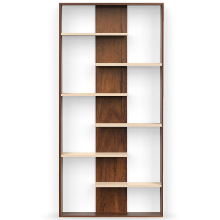 Maxelle Bookshelf (Large) |Maple & Ivory