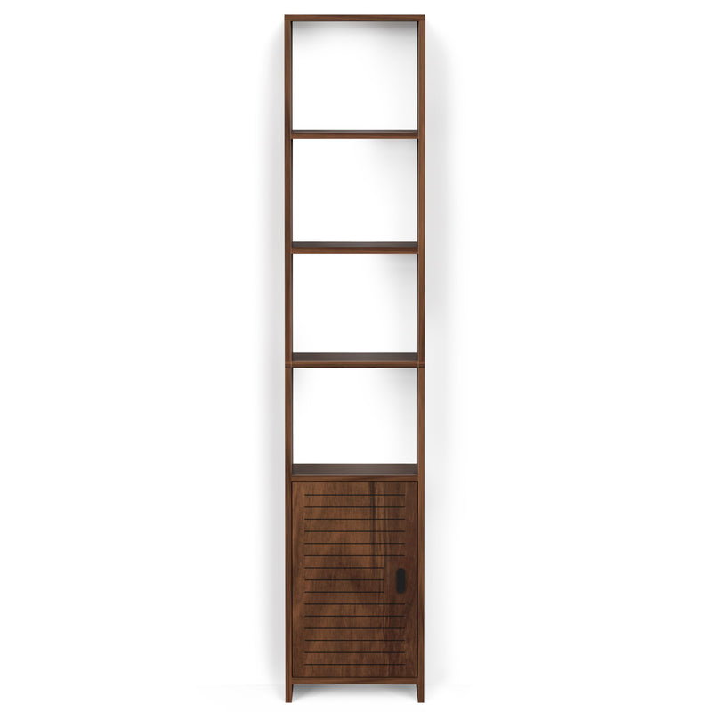 Barnia Bookshelf Cabinet Book Rack Organizer with Shelves & Bottom Door for Storage