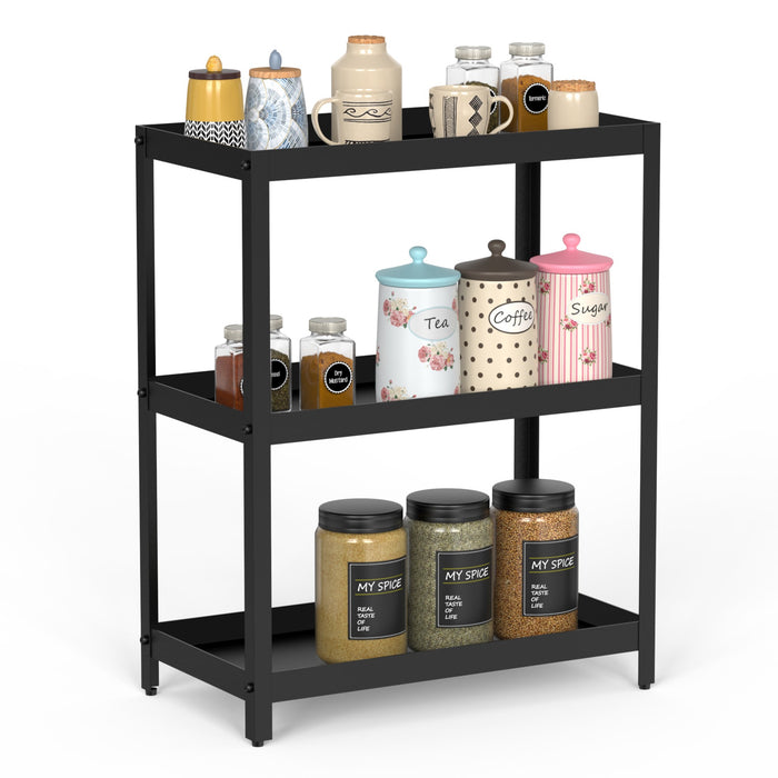 Greta Metal Spice Masala Rack Shelf Stand Organizer/Spice Bottle Display Rack & Cup Stand for Home & Kitchen, DIY (Do it Yourself)