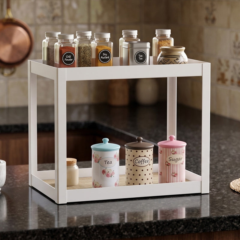 Spyro Metal Spice Rack |European Oak