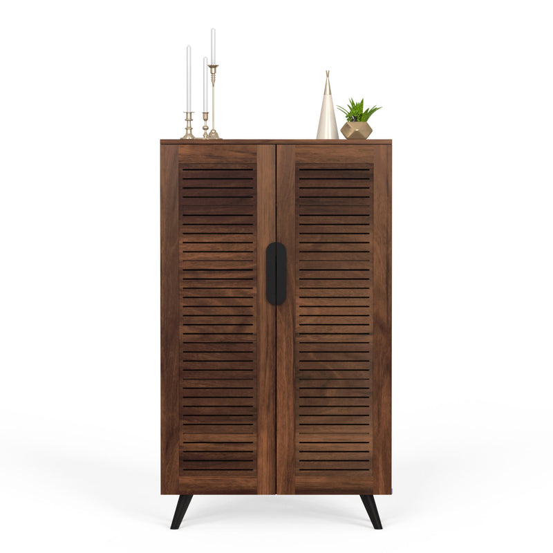 Carlem tall 2 doors shoe rack & cabinet (stores upto 24 pairs)