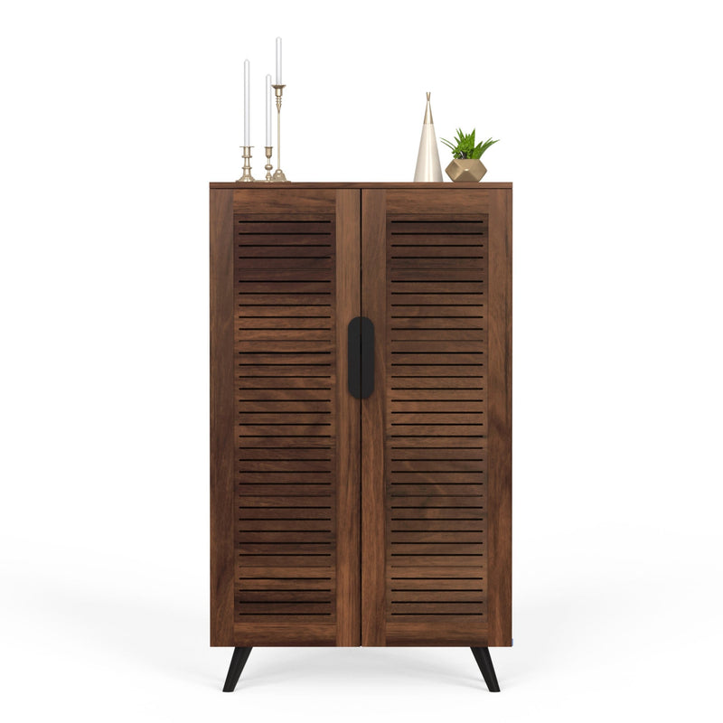 Carlem tall 2 doors shoe rack & cabinet (stores upto 24 pairs)