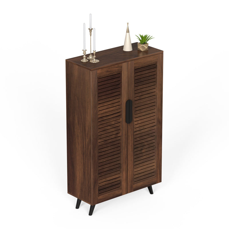 Carlem tall 2 doors shoe rack & cabinet (stores upto 24 pairs)