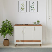 Kaspen Shoe Rack |Walnut & White