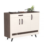 Kaspen Shoe Rack |Wenge & White