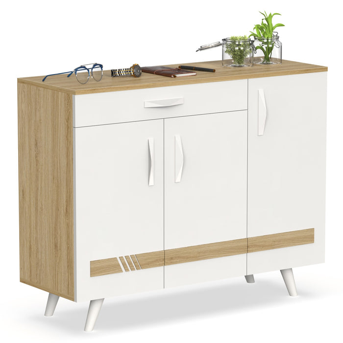 Kaspen Shoe Rack |European Oak & White