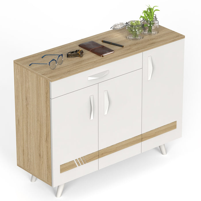 Kaspen Shoe Rack |European Oak & White