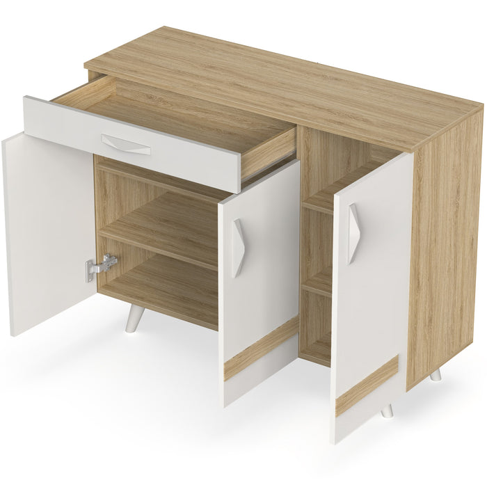 Kaspen Shoe Rack |European Oak & White