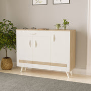 Kaspen Shoe Rack |European Oak & White