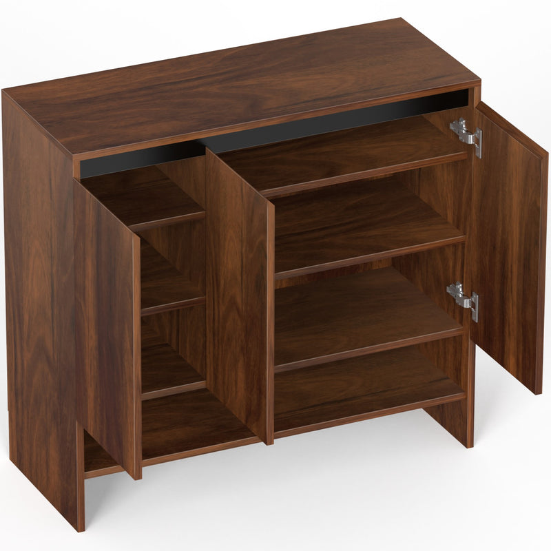 Mavis Engineered Wood 3 Doors Shoe Rack Cabinet for Slipper Footwear