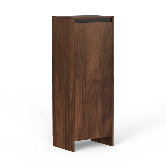 Mavis Tall Multipuporse Wooden Shoe Rack, Storage Books & File Cabinet Organizer, Slipper Footwear Stand with Handleless Design for Living Room Home, Upto 12-14 Pairs DIY (Brown Maple)