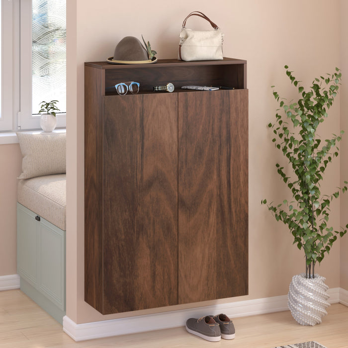 Whartin Shoe Rack |Brown Maple