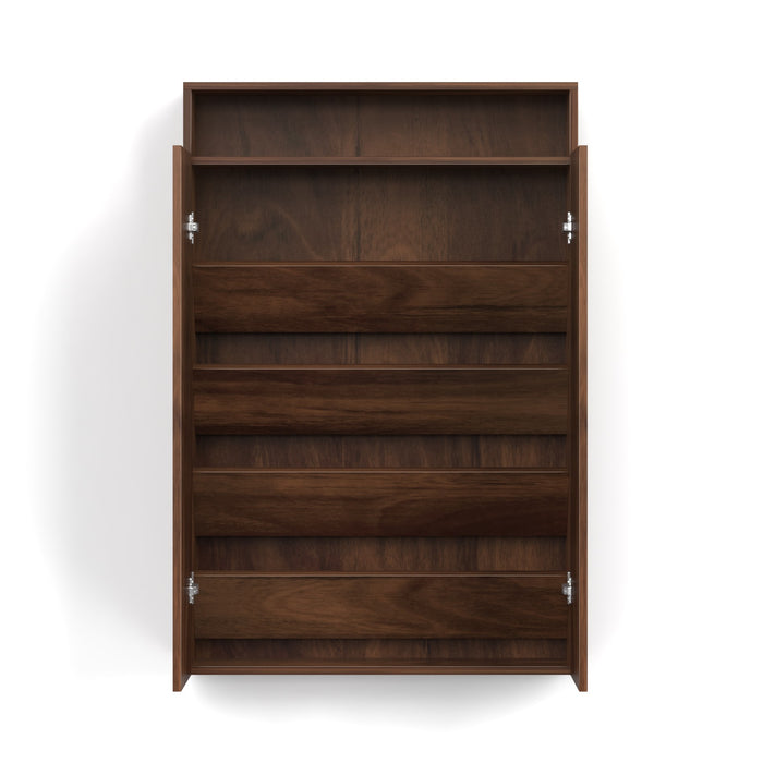 Whartin Shoe Rack |Brown Maple